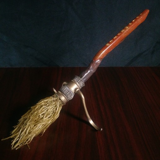 Download STL file Harry Potter Firebolt Broomstick (Hairy Print